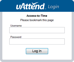 uAttend log-in