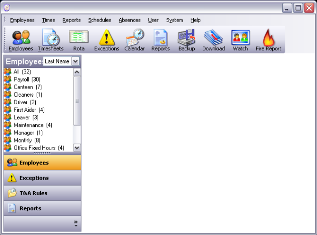 Focus software interface